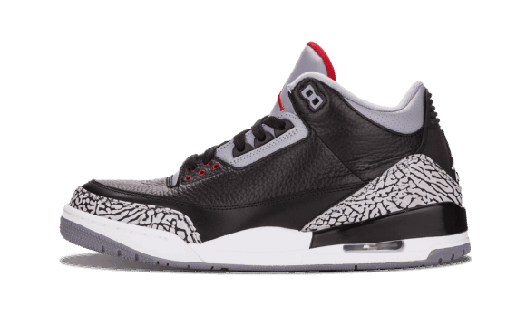 Air Jordan 3 Retro Svart Cement Påfyllning