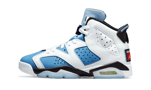 Air Jordan 6 Retro Unc Vit (gs) Fylla På