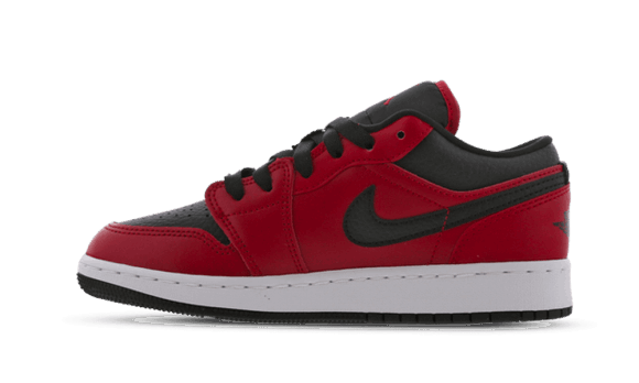 Air Jordan 1 Låg Gym Röd Svart Stenig (gs) Fylla På