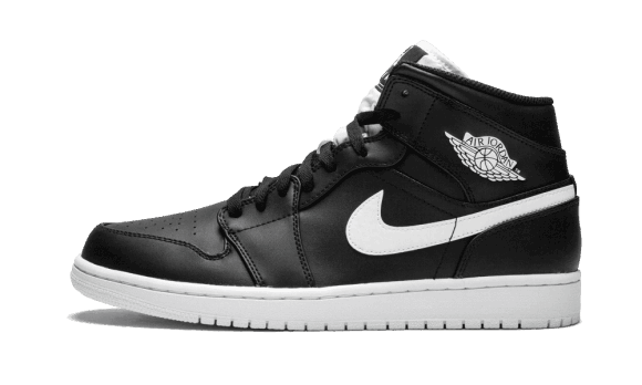Svart Vit Restock Air Jordan 1 Mid