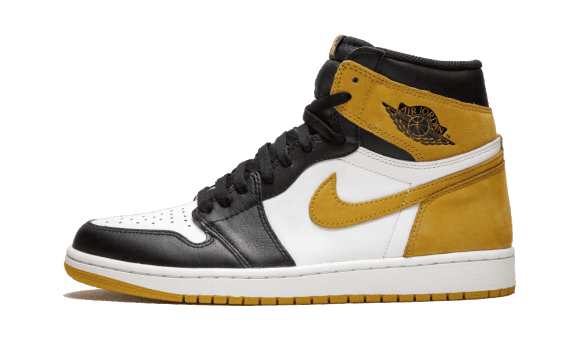 Fyll På Med Air Jordan 1 Retro Hög Och Gul Ockra
