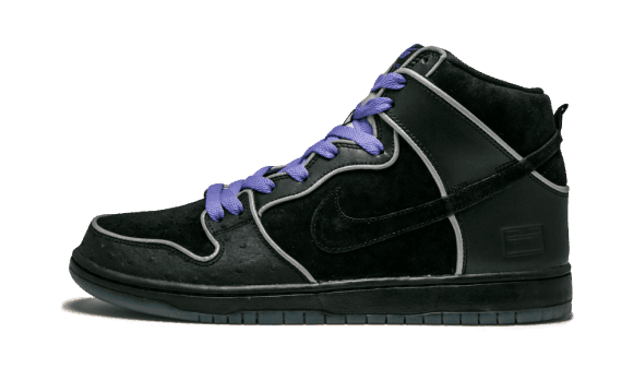 Restock Nike Sb Dunk High Svart Lila Låda