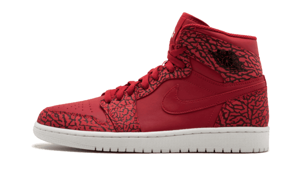 Air Jordan 1 Retro Hög Röd Elefant Tryck Restock