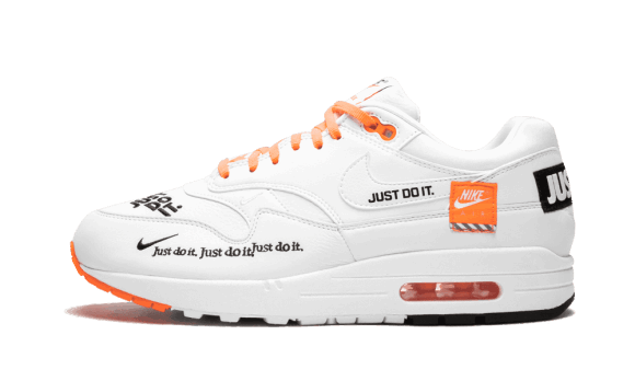 Nike Air Max 1 Lx Vit Svart Totalt Orange (w) Påfyllning