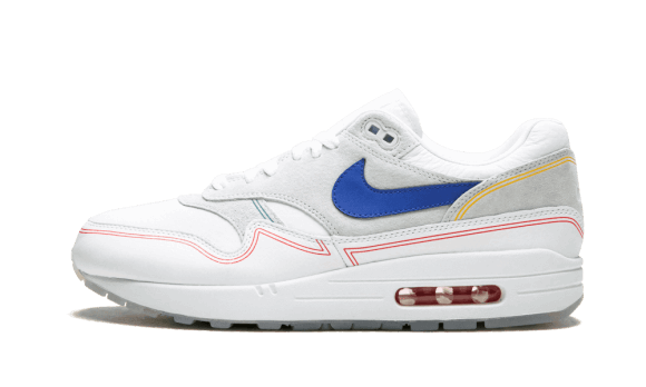 Fyll På Med Nike Air Max 1 Ren Platina Kungblå