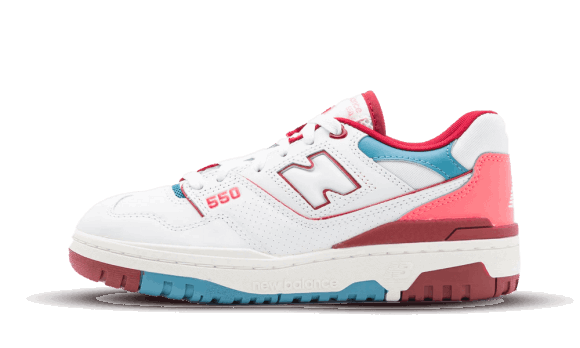 Ny Balans 550 Vit Rosa Bordeaux Restock