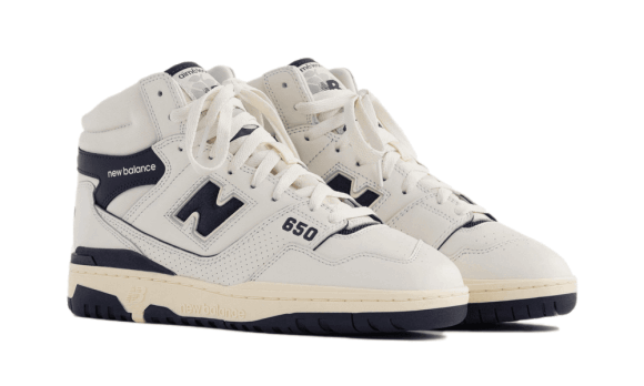 New Balance 650r Aime Leon Dore Vit Marinblå Restock