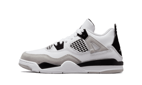 Air Jordan 4 Retro Militärsvart (ps) Lager
