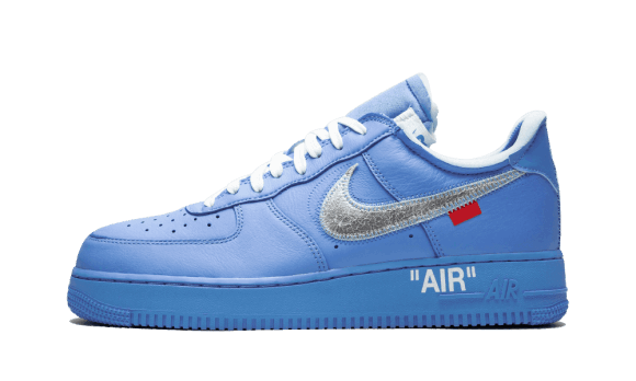 Fyll På Med Nike Air Force 1 Låg Benvit Mca University Blå