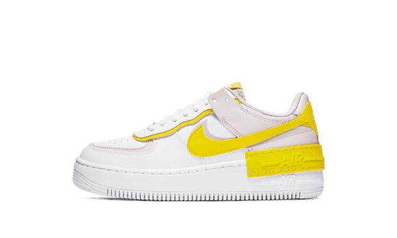 Fyll På Med Nike Air Force 1 Låg Skugga Vit Knappt Steg Fart Gul (w)
