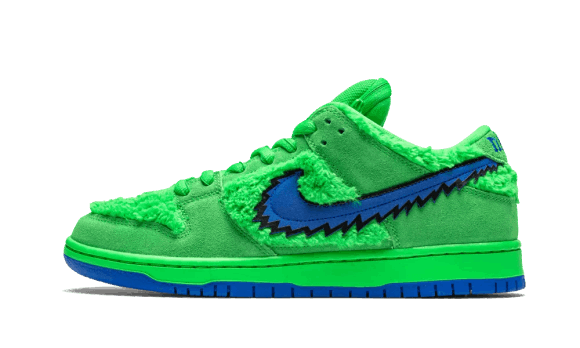 Nike Sb Dunk Låg Tacksam Döda Björnar Grönt Restock
