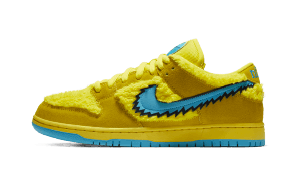 Restock Nike Sb Dunk Låg Tacksam Döda Björnar Gul