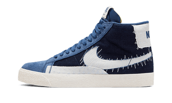 Nike Sb Zoom Blazer Mid Sashiko Mystic Navy Restock