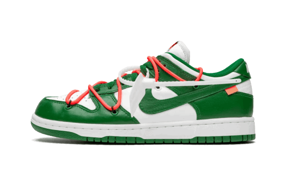 Fyll På Med Nike Dunk Låg Benvit Furugrön