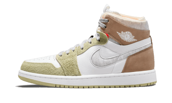 Air Jordan 1 Hög Zoom Air Cmft Oliv Aura (w) Lagerför