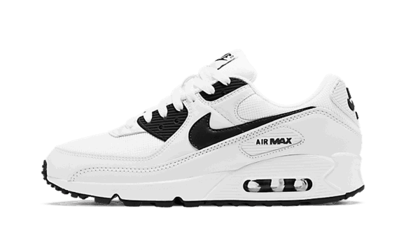 Nike Air Max 90 Vit Svart (2020) Påfyllning