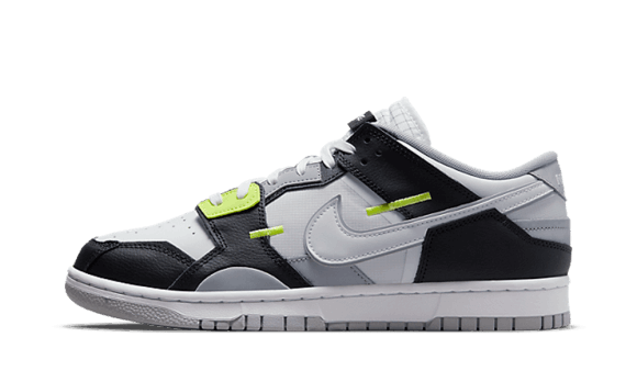 Fyll På Med Nike Dunk Låg Skrot Varg Grå Ljus Citron Twist