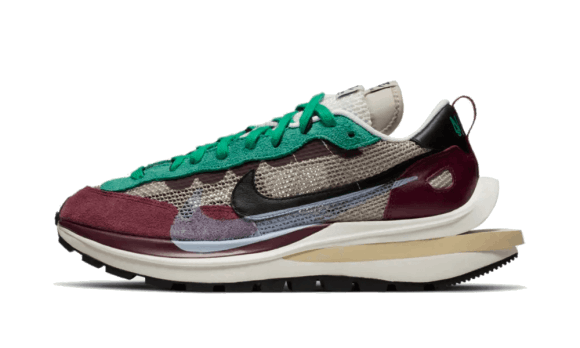 Nike Sacai Vaporwaffle Skurk Röd Neptunus Grön Restock
