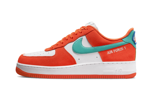 Fyll På Med Nike Air Force 1 Låg Atletisk Klubb Vit Orange