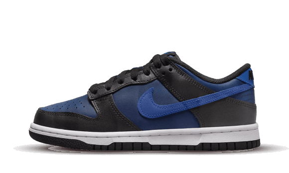 Fyll På Med Nike Dunk Låg Svart Blå (gs)