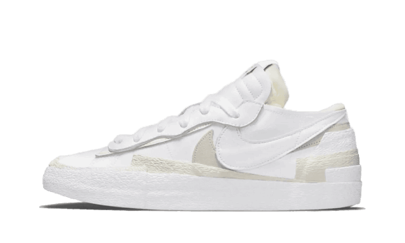 Restock Nike Blazer Låg Sacai Vitt Lack