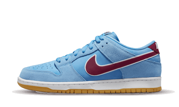 Nike Sb Dunk Low Valor Blue Team Rödbrun Restock