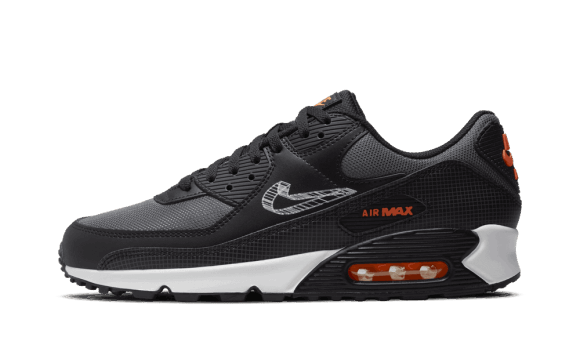 Fyll På Med Nike Air Max 90 3d Swoosh Svart Grå Orange