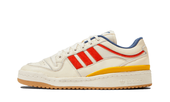 Restock Adidas Forum Låg Trä Trä Vit Röd